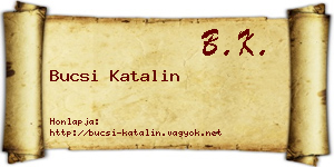 Bucsi Katalin névjegykártya